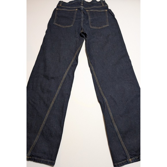 A.L.C. Women Dark Wash Wide Leg Jeans Contrast Stitching 2PANT008 Size 28 - Picture 5 of 5